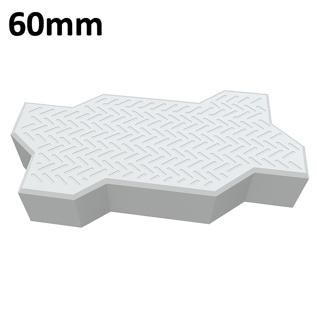 60MM Thick ZigZag Paving Stones