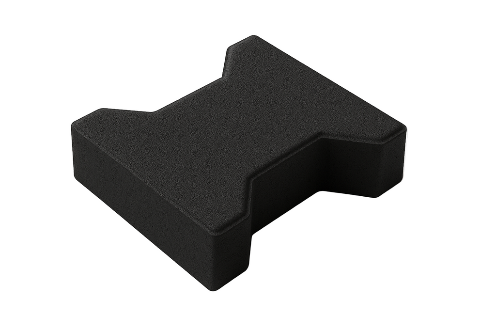 Black 60MM interlocking concrete paver block