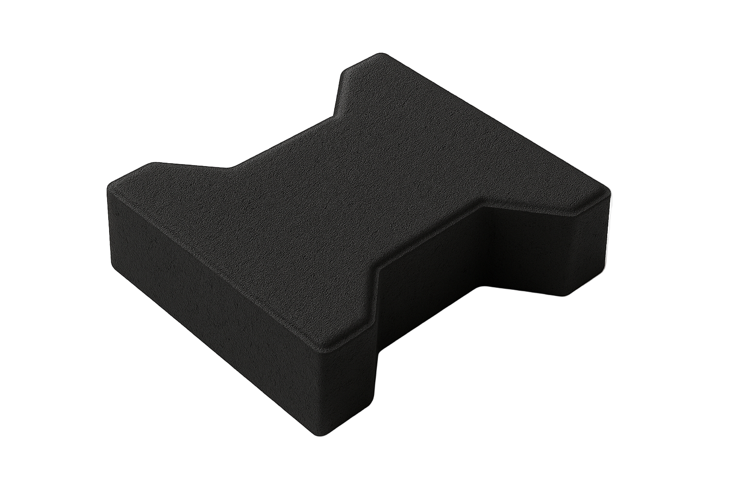 Black 60MM interlocking concrete paver block