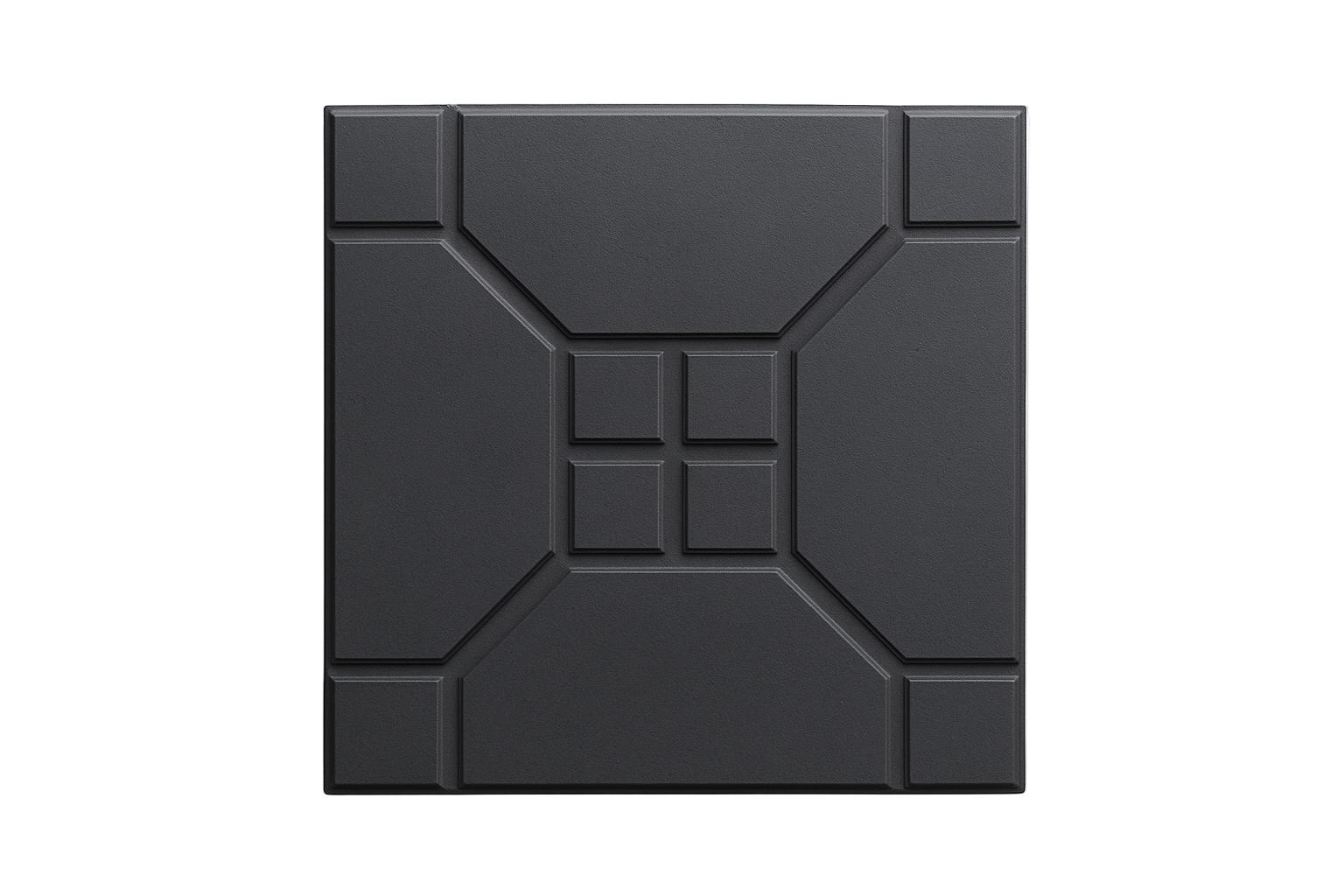 Black cross pattern interlocking tile
