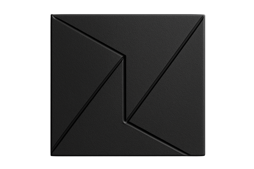 Black decorative tile