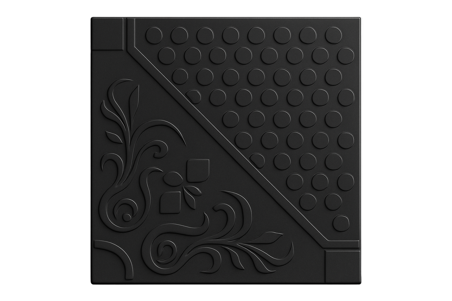 Black Decorative Tile