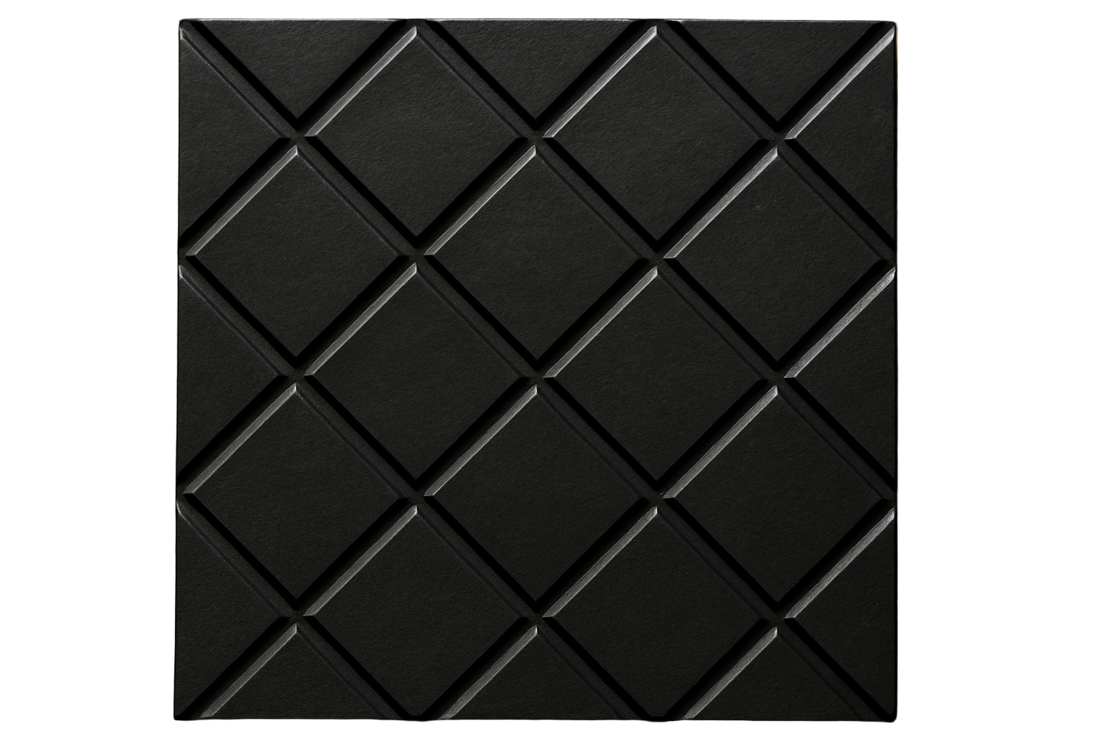Black Diamond Pattern Tile