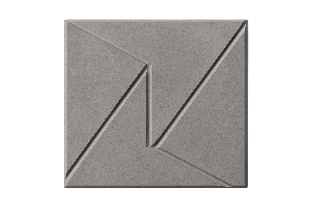 Grey decorative tile