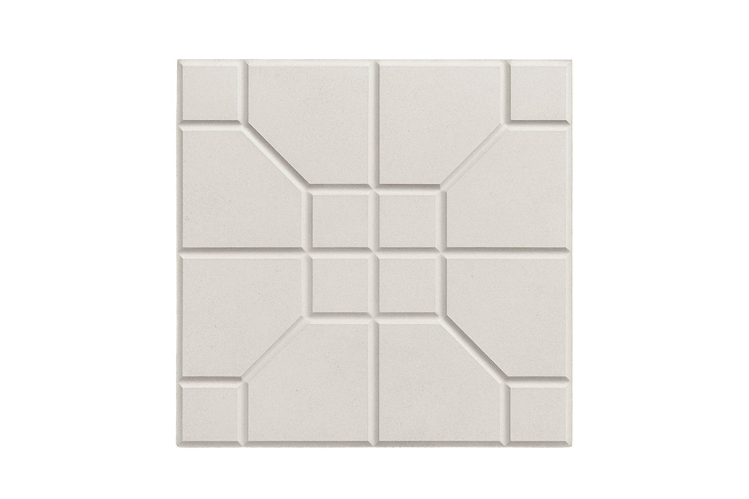 Grey/white cross pattern interlocking tile