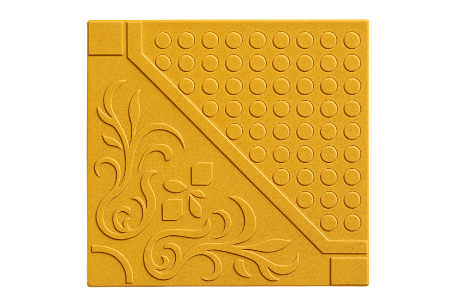 Yellow Designer Decorative Tile - Exact Pattern