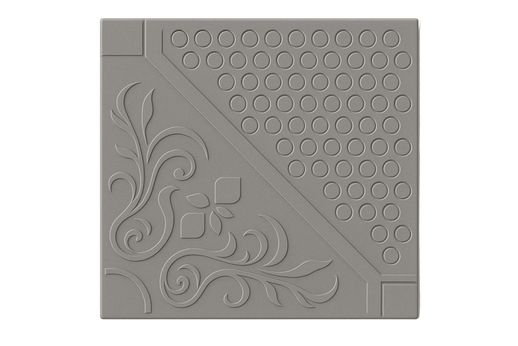 Grey Designer Decorative Tile - Exact Pattern