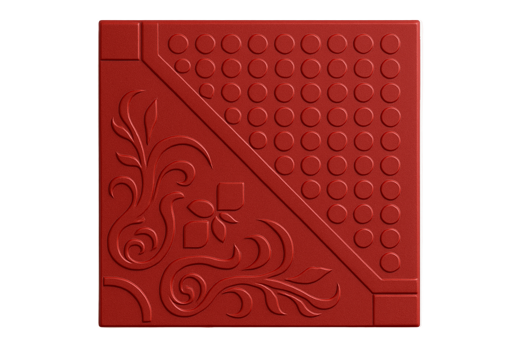 Red Designer Decorative Tile - Exact Pattern