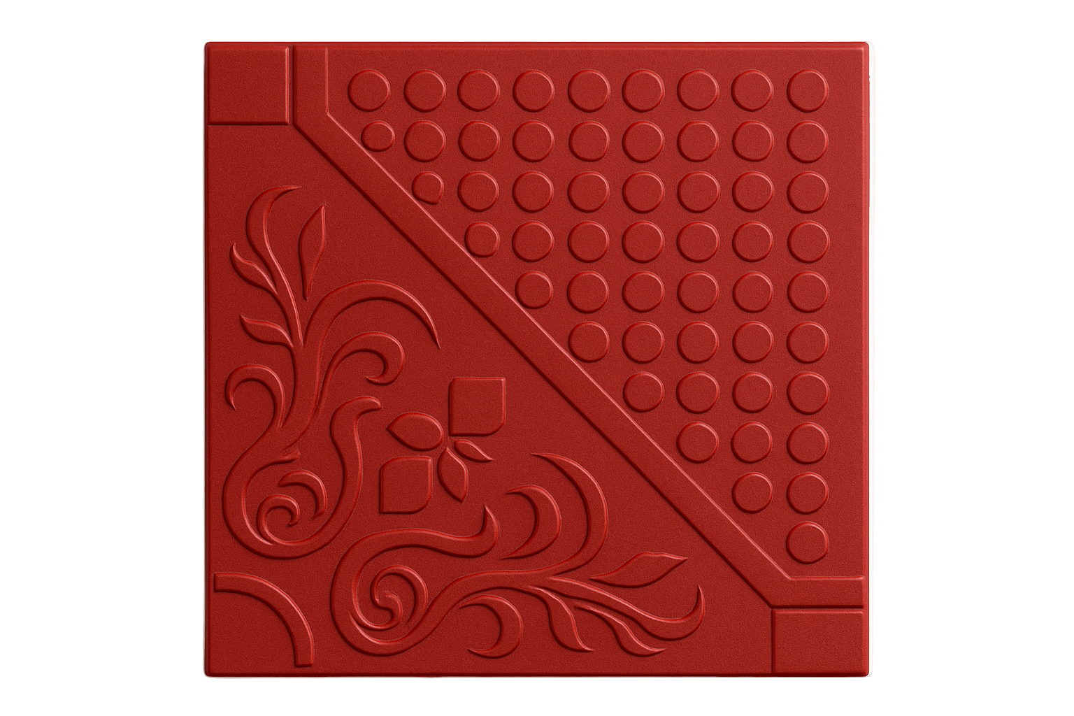 Red Designer Decorative Tile - Exact Pattern