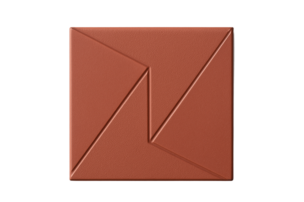 Red decorative tile